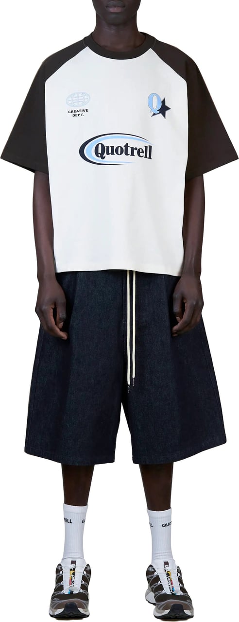 Quotrell Emilio Boxy Tee | Brown/light Blue Bruin
