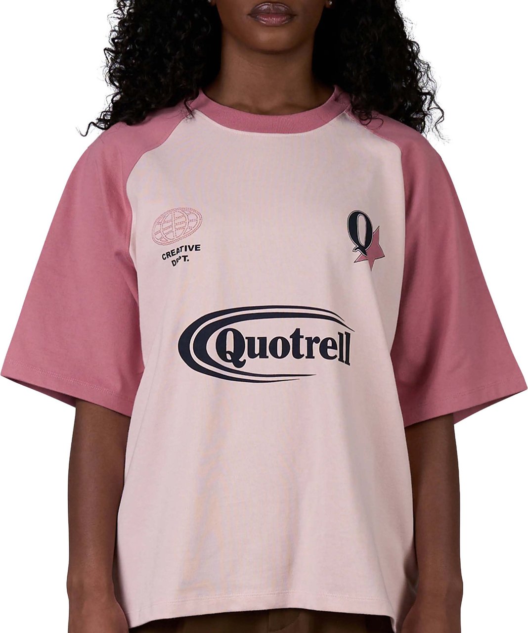 Quotrell Emilio Boxy Tee | Light Pink/pink Roze