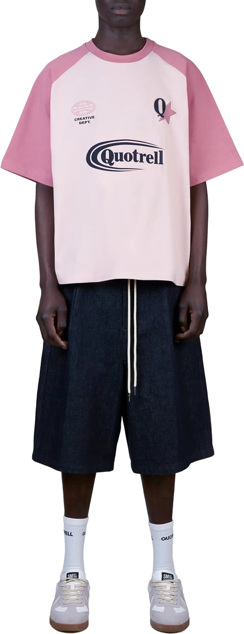 Quotrell Emilio Boxy Tee | Light Pink/pink Roze