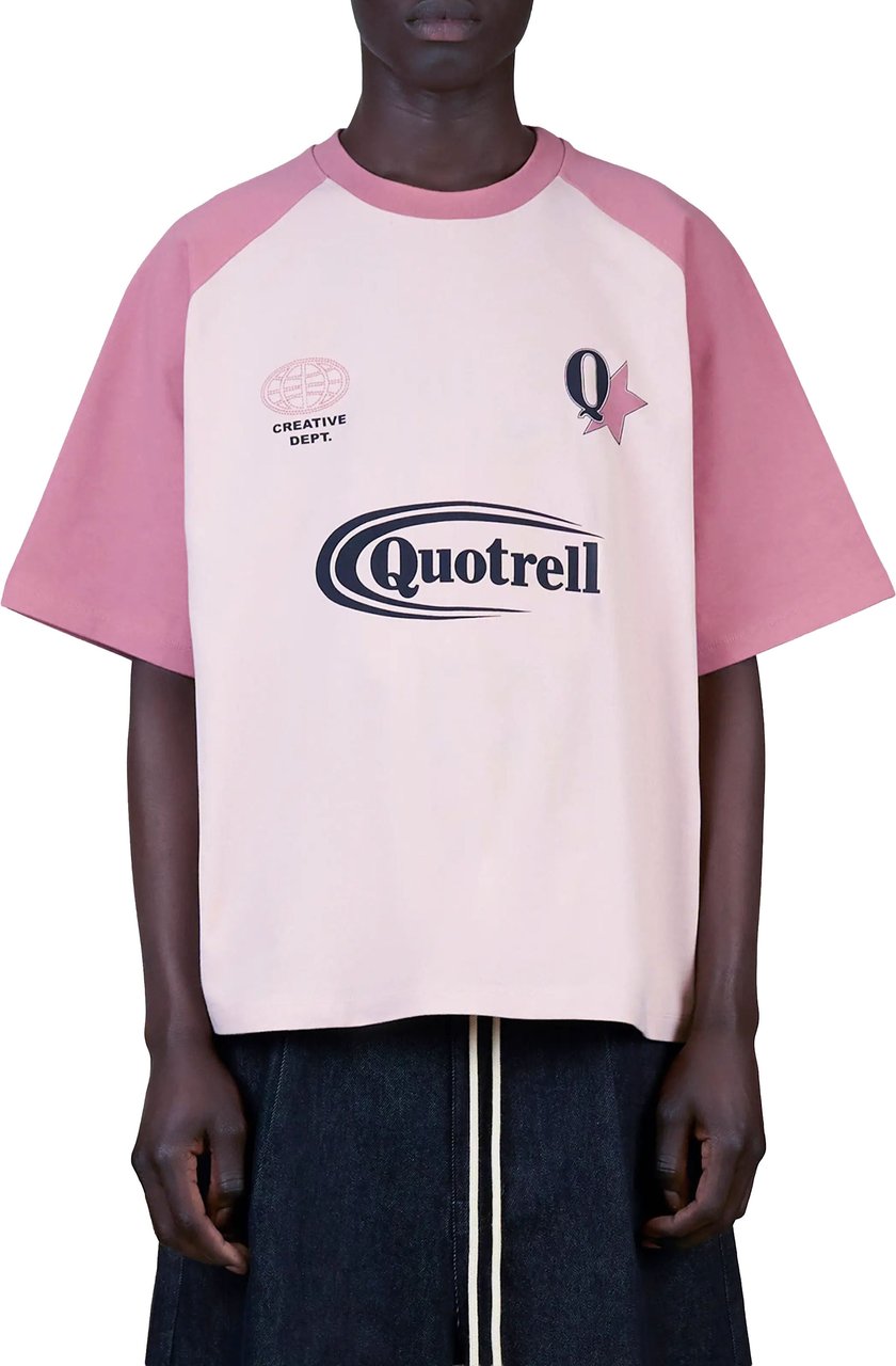 Quotrell Emilio Boxy Tee | Light Pink/pink Roze