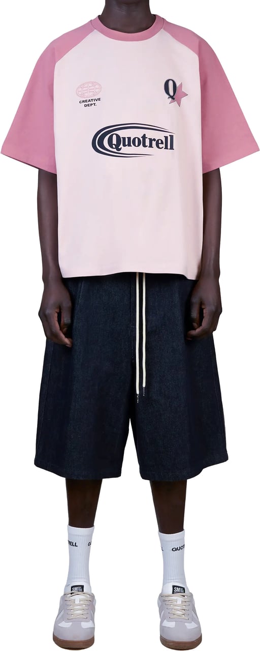 Quotrell Emilio Boxy Tee | Light Pink/pink Roze
