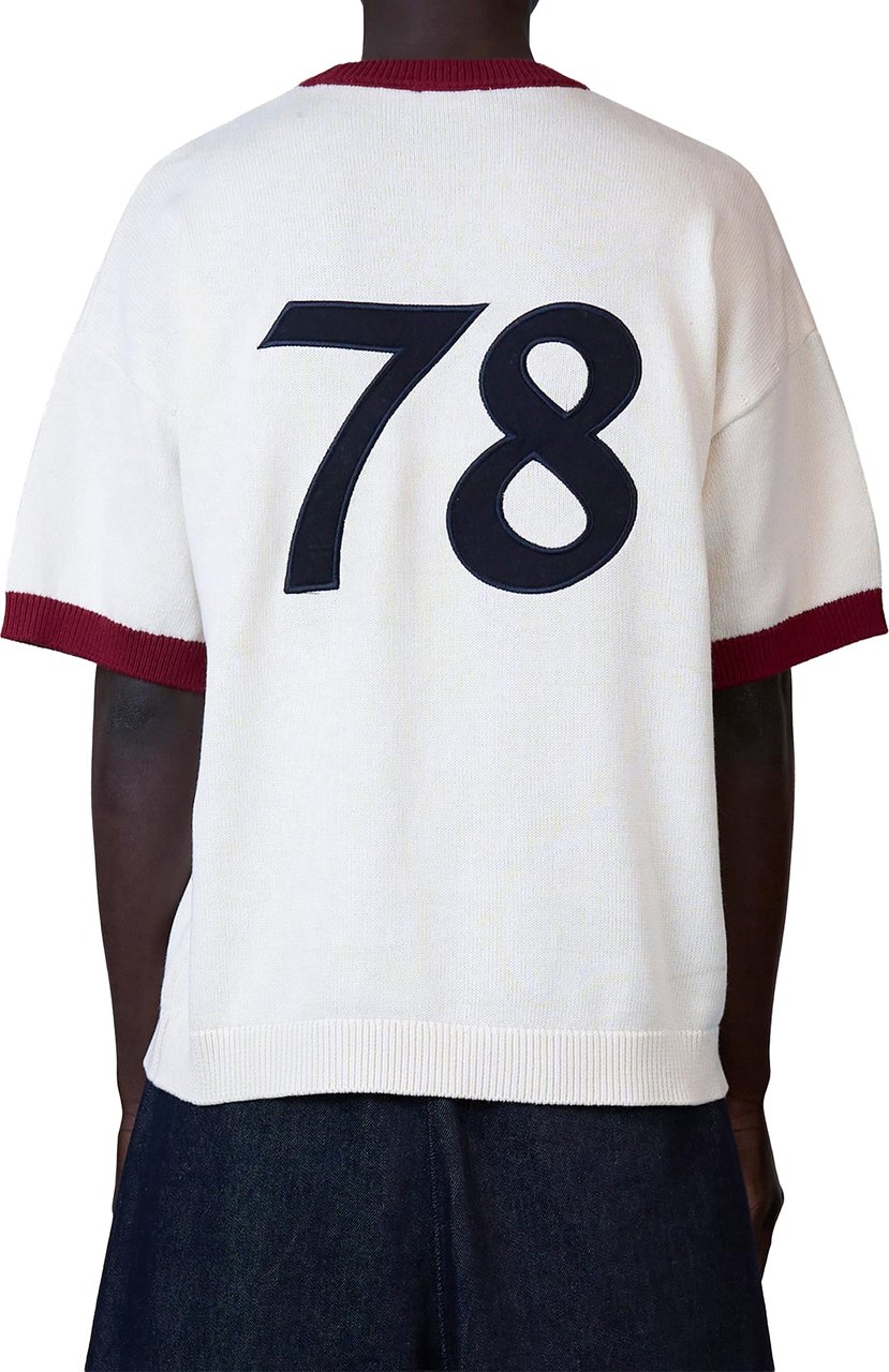 Quotrell Sal Knitted Tee | Creme/red Beige