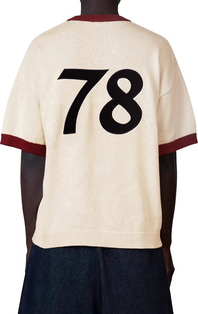 Quotrell Sal Knitted Tee | Creme/red Beige