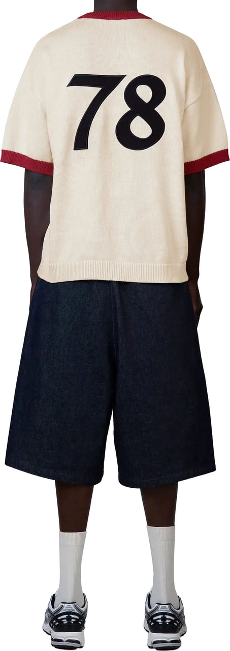 Quotrell Sal Knitted Tee | Creme/red Beige