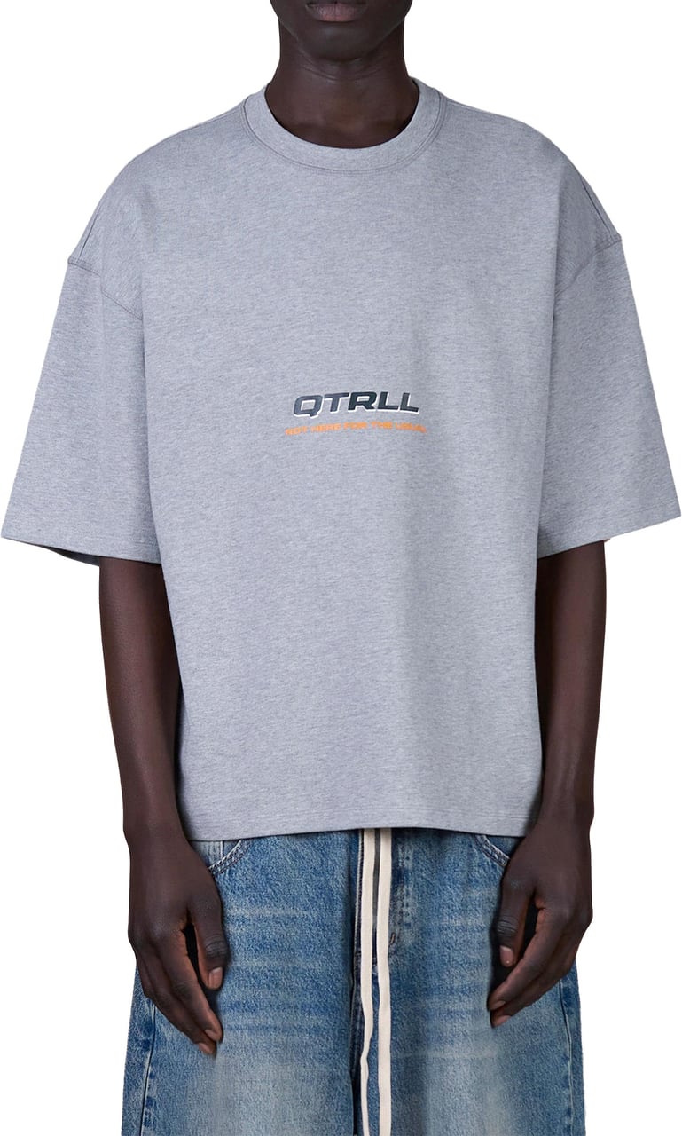 Quotrell Risk Tee | Grey Melee/petrol Grijs