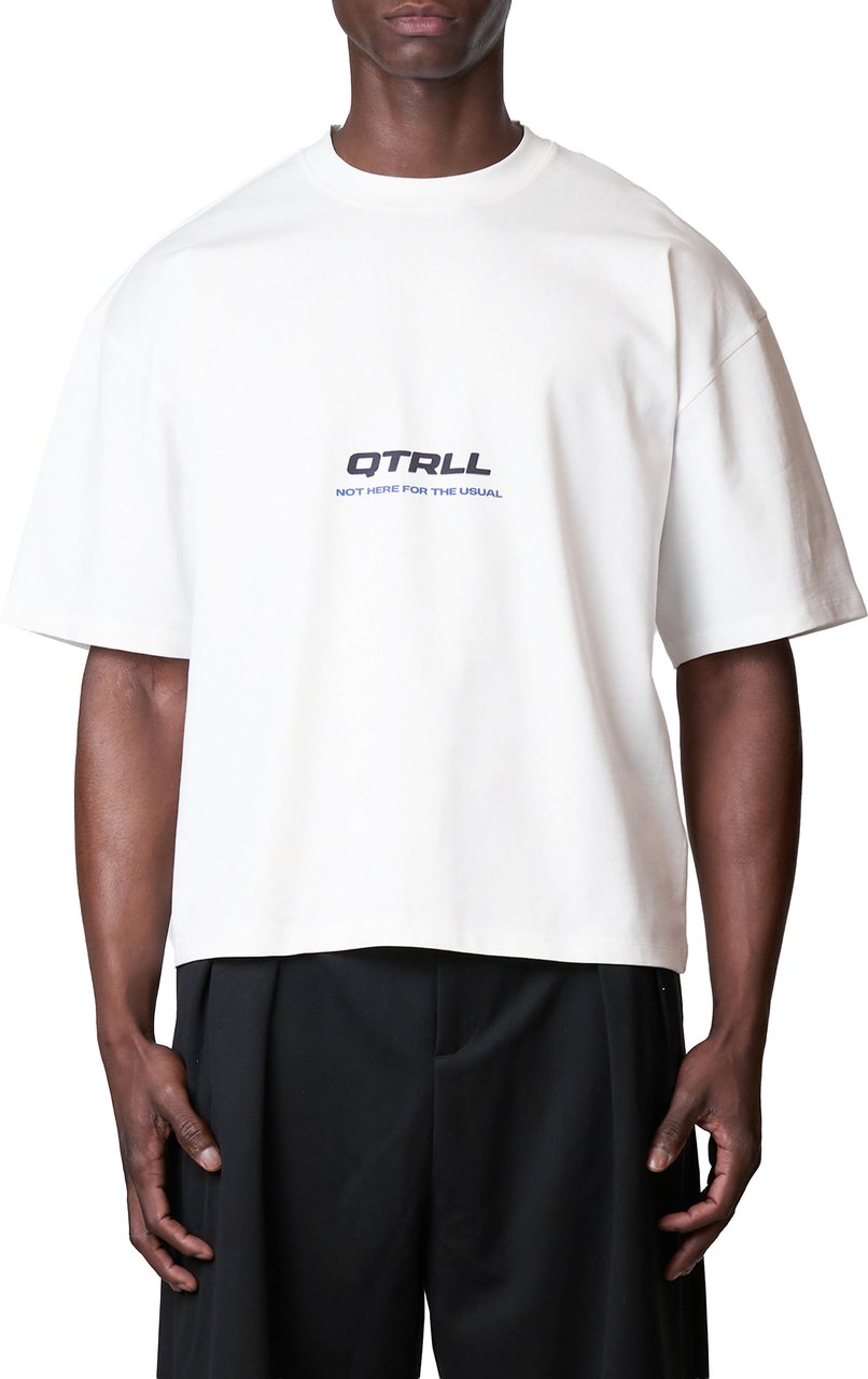 Quotrell Risk Tee | White/navy Wit