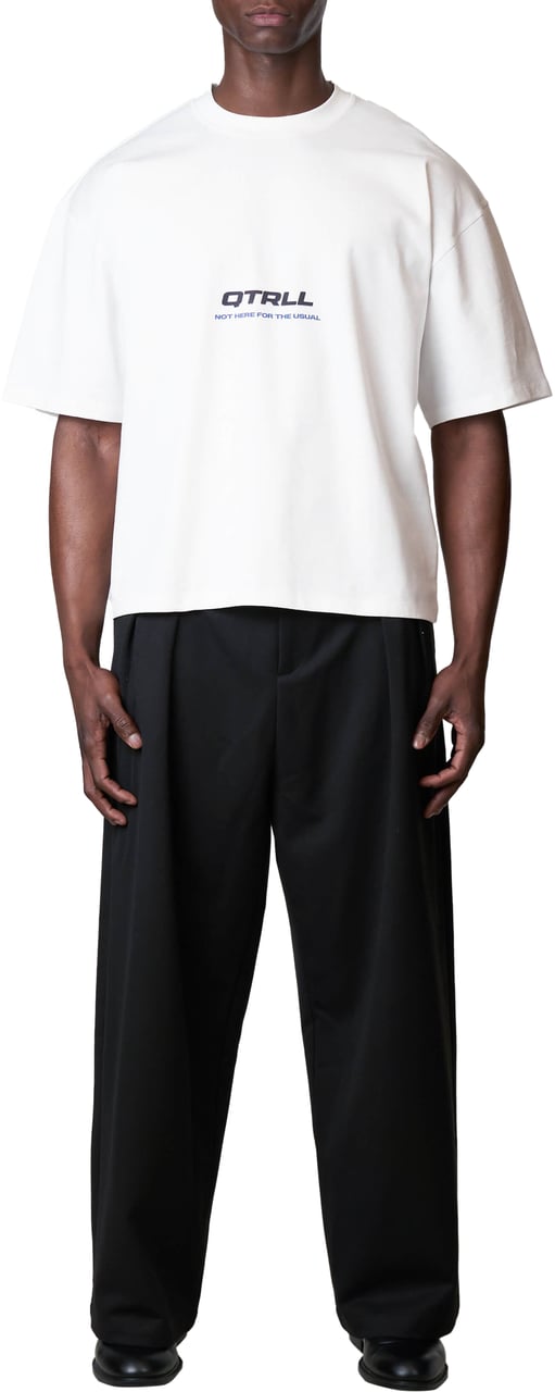 Quotrell Risk Tee | White/navy Wit