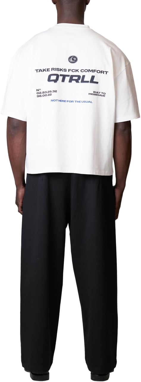 Quotrell Risk Tee | White/navy Wit