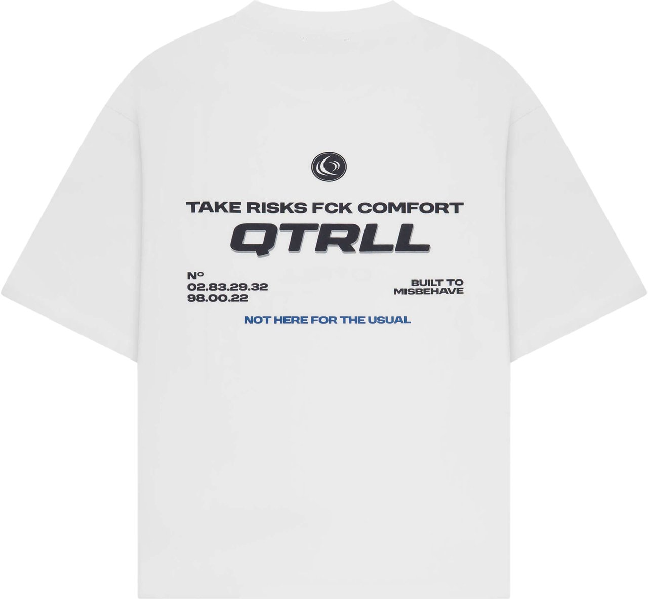 Quotrell Risk Tee | White/navy Wit
