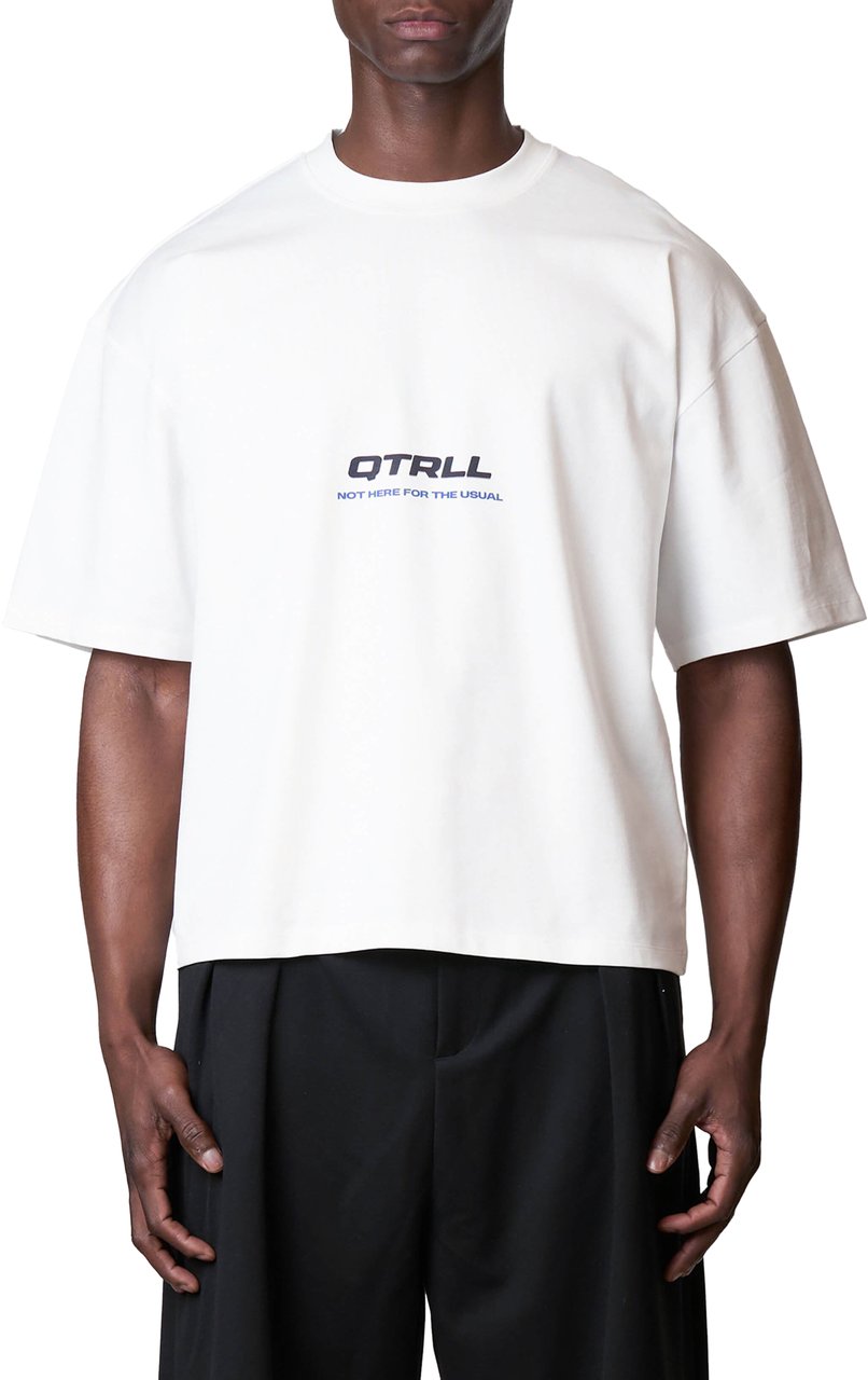 Quotrell Risk Tee | White/navy Wit