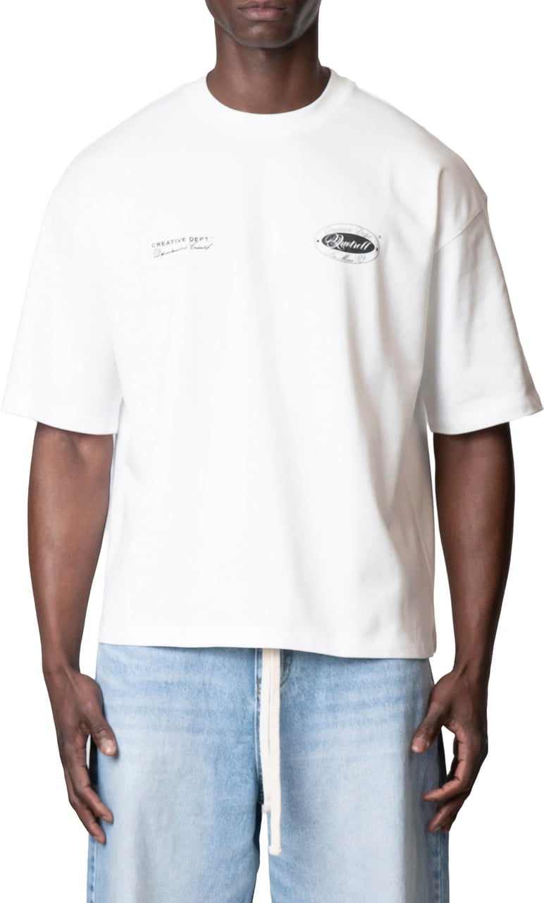 Quotrell La Mere Tee | White/black Wit