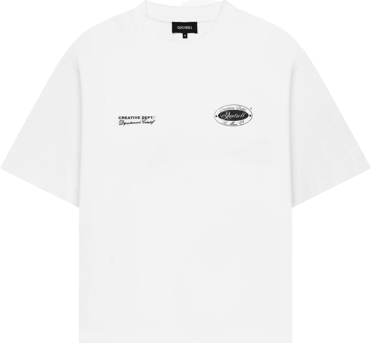 Quotrell La Mere Tee | White/black Wit
