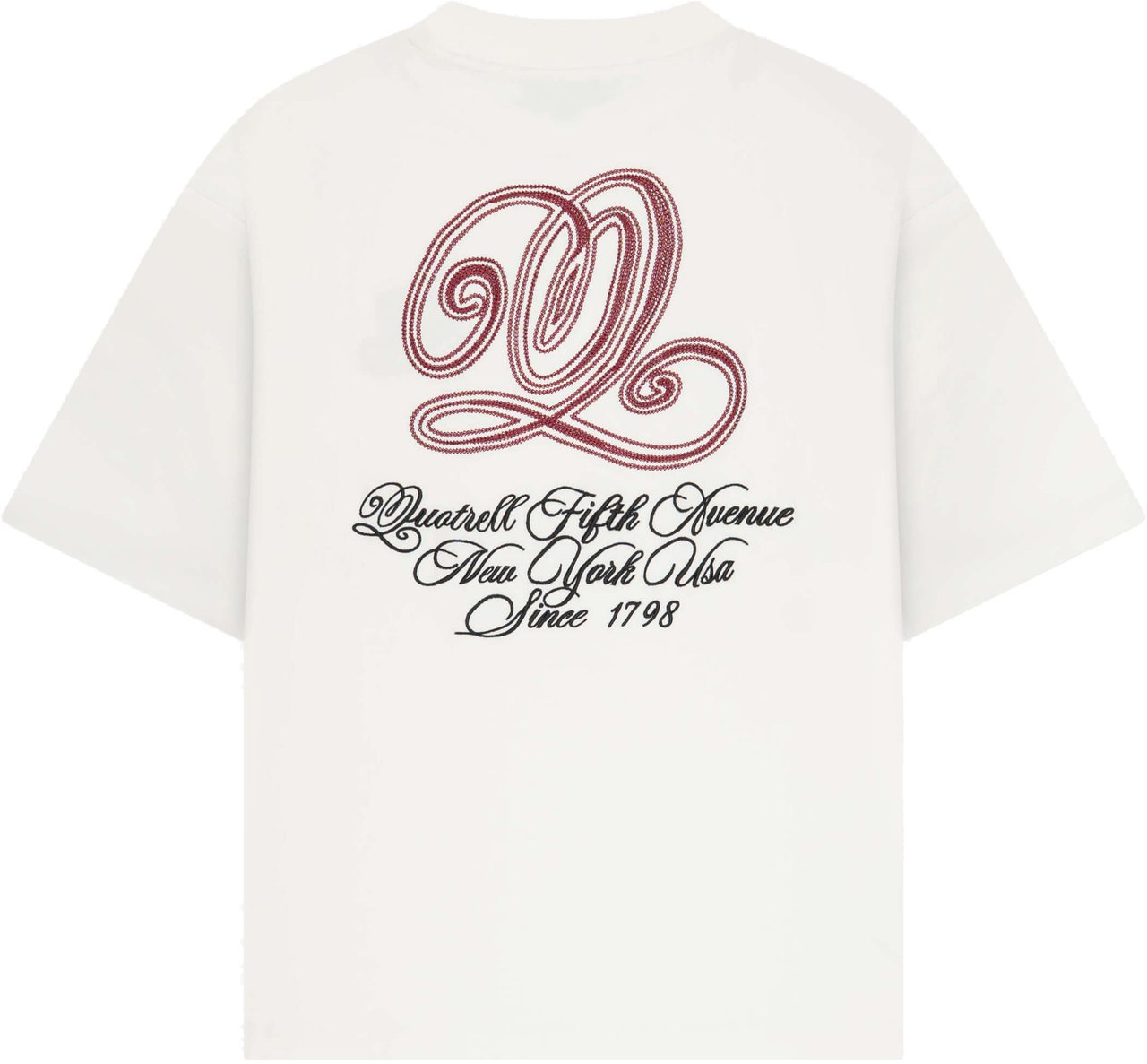 Quotrell Chain Tee | Off White/red Wit