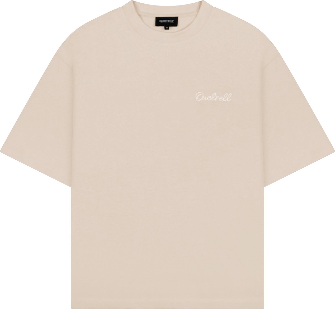 Quotrell Lasso Tee | Greige/white Grijs