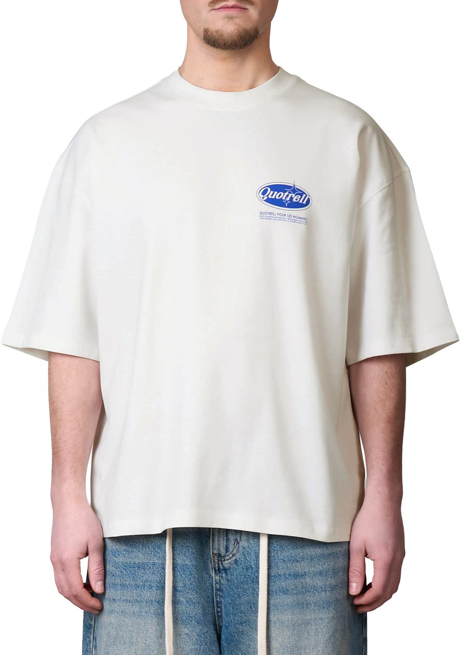 Quotrell Santiago Tee | White/blue Wit