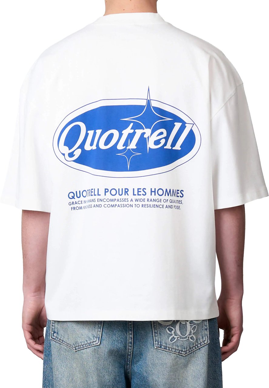 Quotrell Santiago Tee | White/blue Wit
