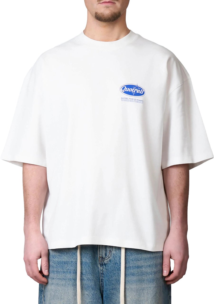 Quotrell Santiago Tee | White/blue Wit