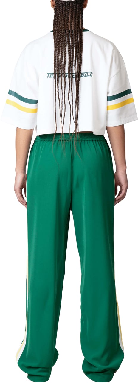 Quotrell Zia Cropped Tee | White/green Wit