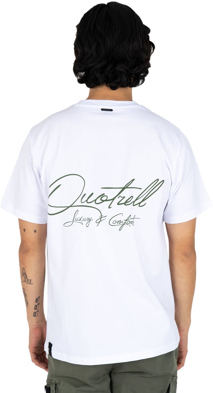 Quotrell Bologna T-shirt | White/army Wit