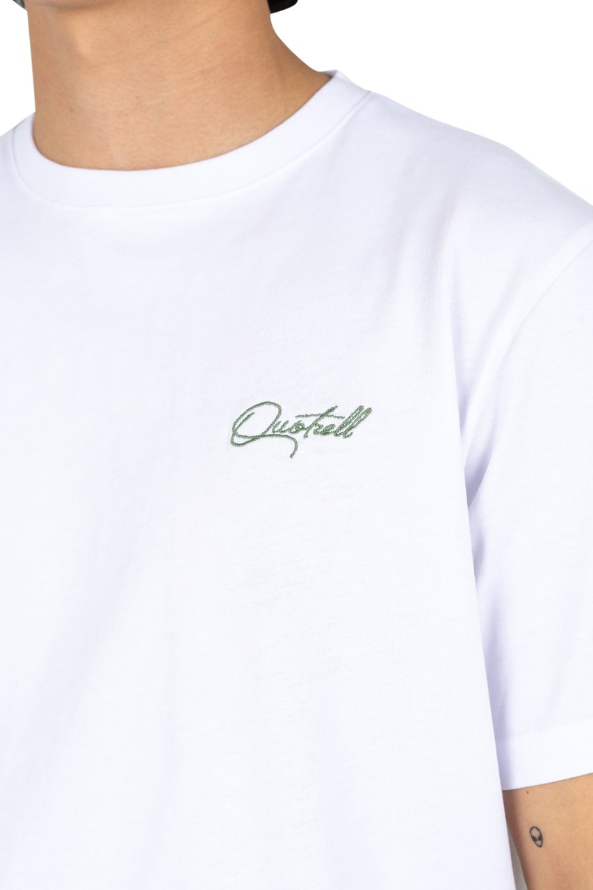 Quotrell Bologna T-shirt | White/army Wit