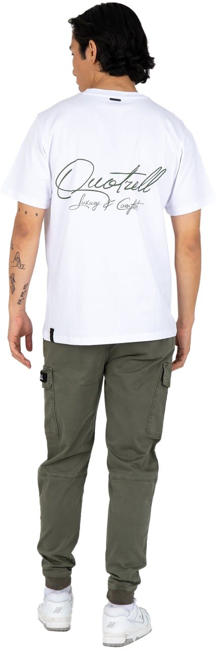 Quotrell Bologna T-shirt | White/army Wit