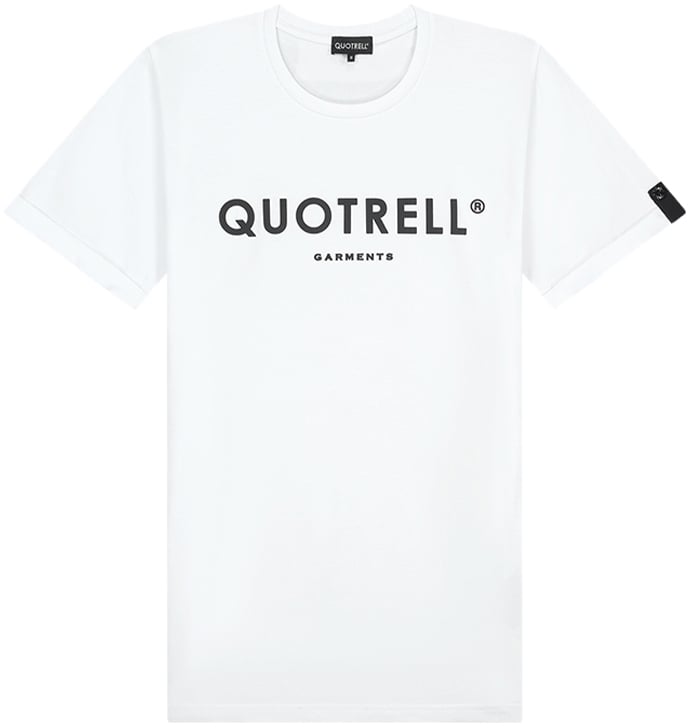 Quotrell Basic Garments T-shirt | White/black Wit