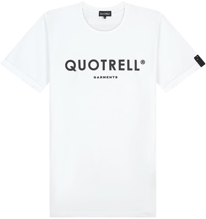 Quotrell Basic Garments T-shirt | White/black Wit