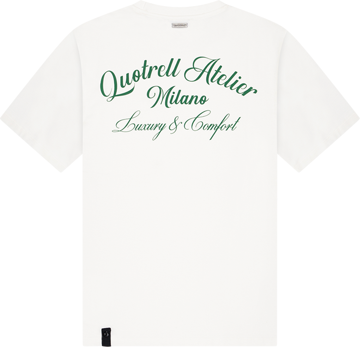 Quotrell Atelier Milano Tee | Off White/green Wit