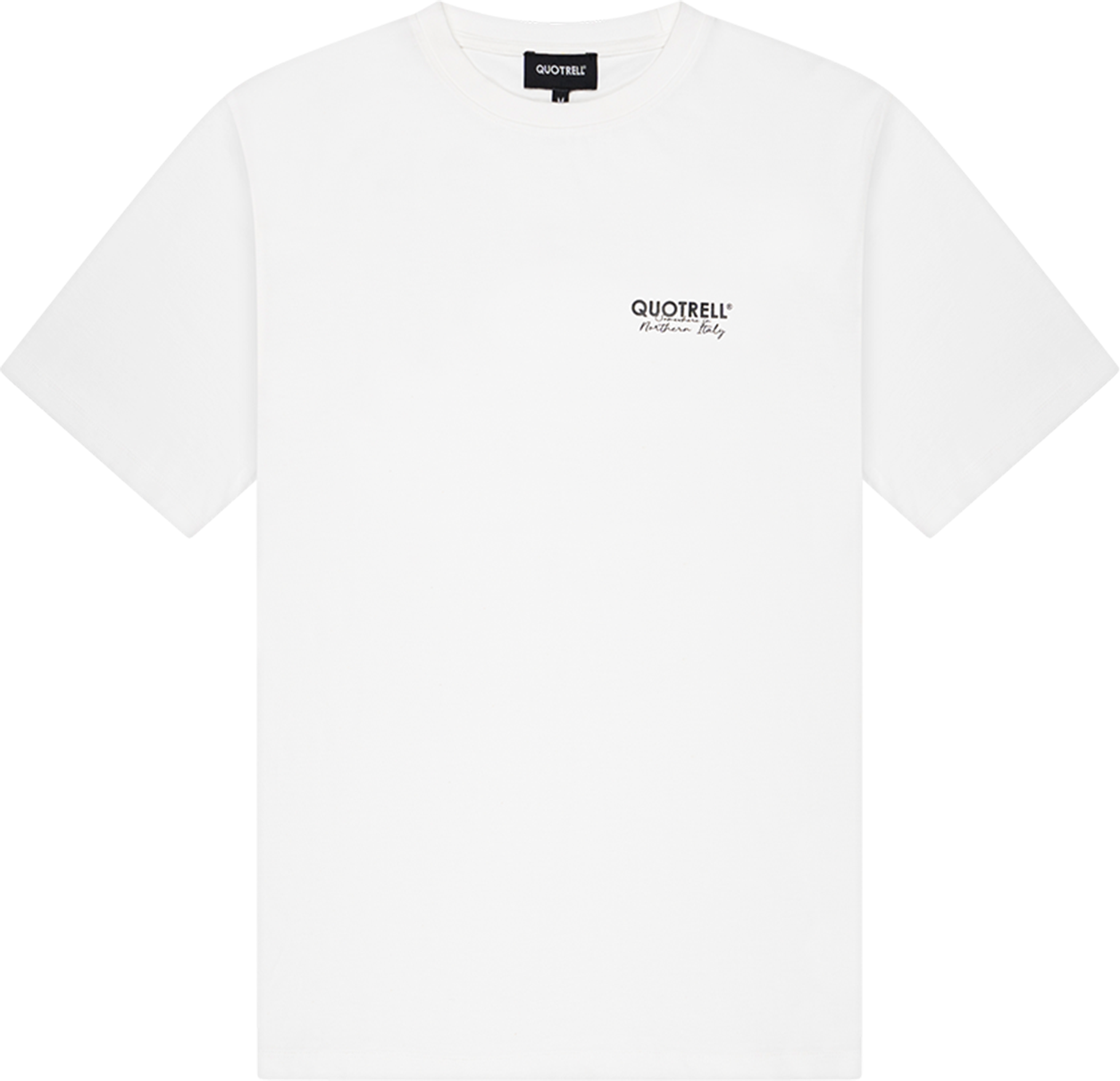 Quotrell Engine T-shirt | White/black Wit