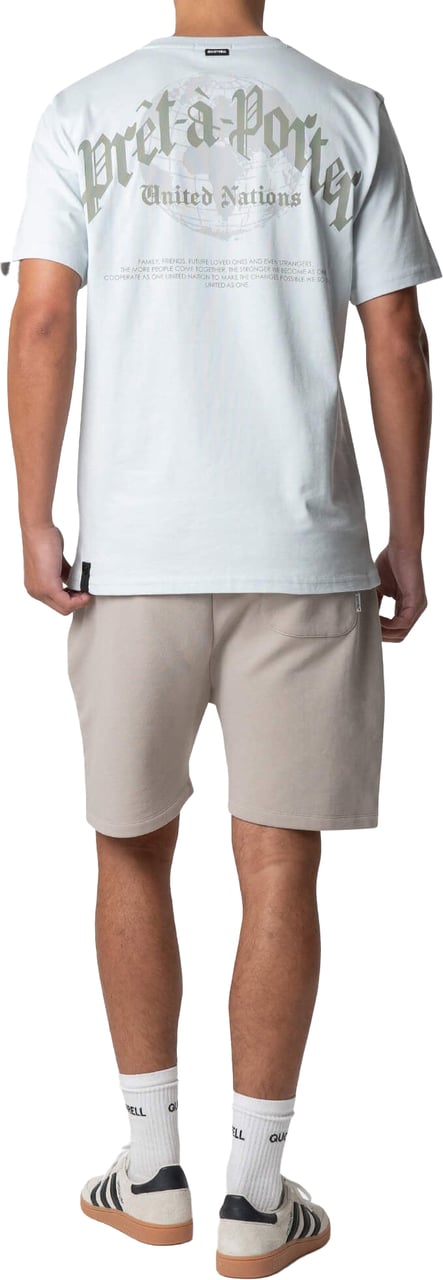 Quotrell Global Unity T-shirt | Light Blue/grey Blauw