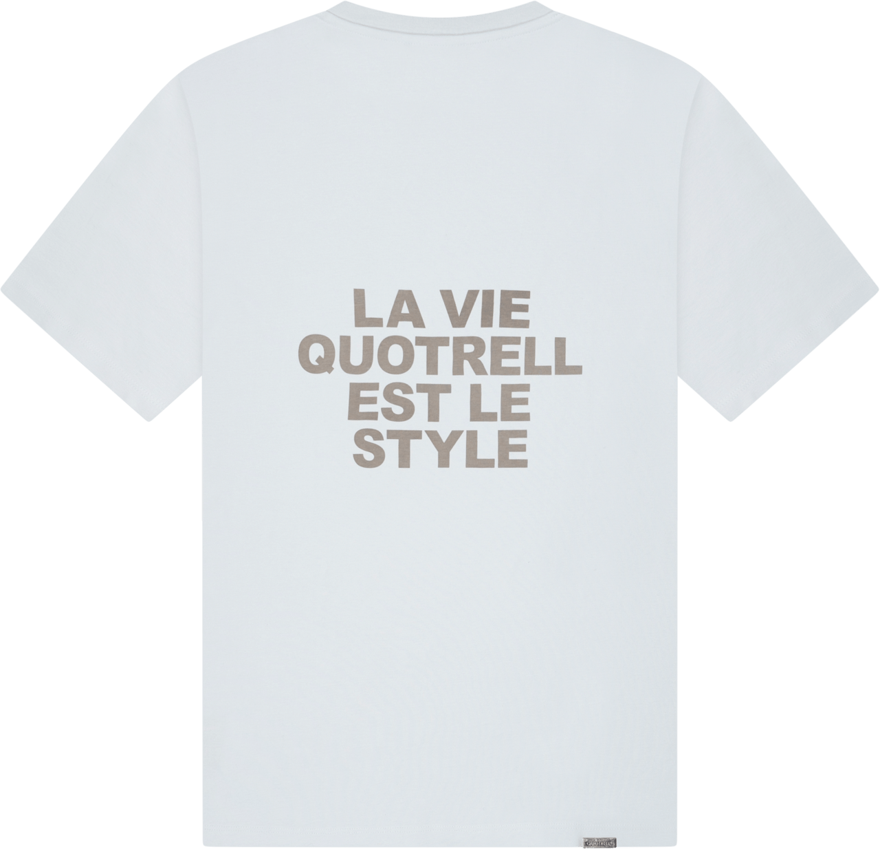 Quotrell La Vie T-shirt | Light Blue/grey Blauw