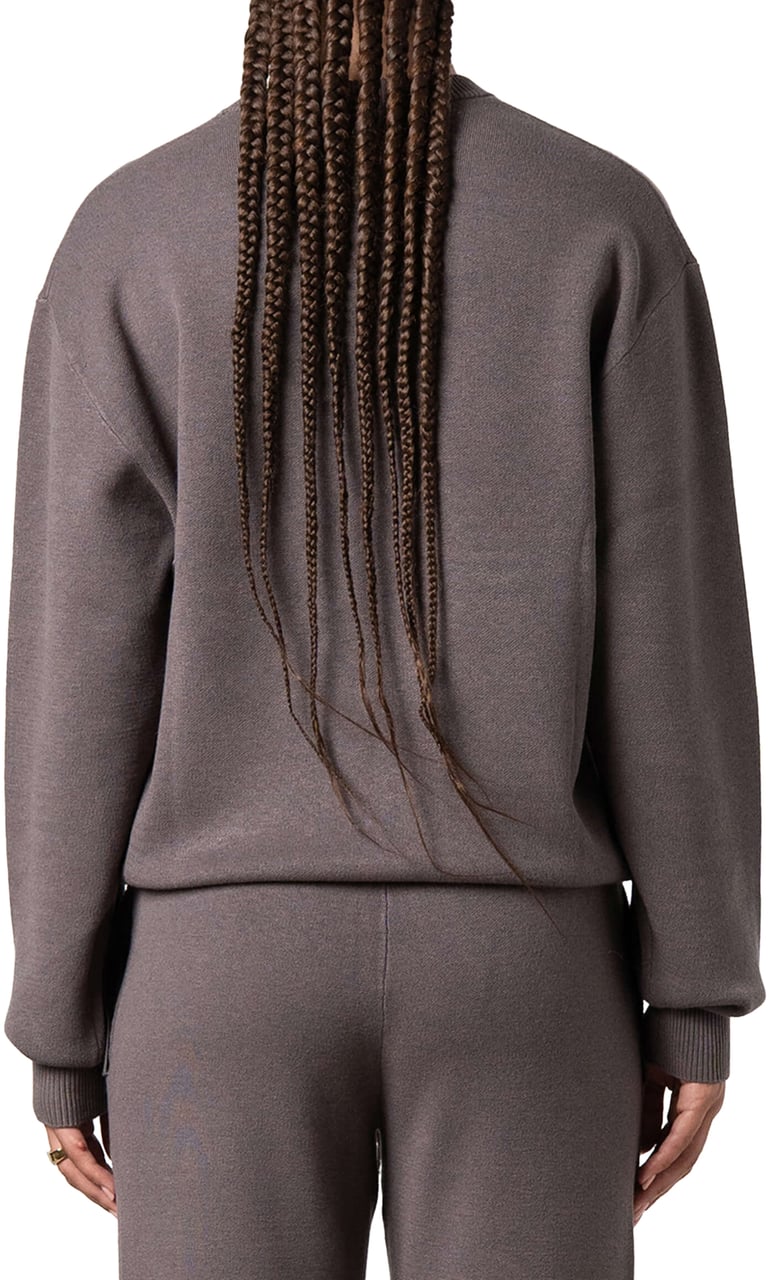 Quotrell Flo Knitted Crewneck | Cool Brown/off White Bruin