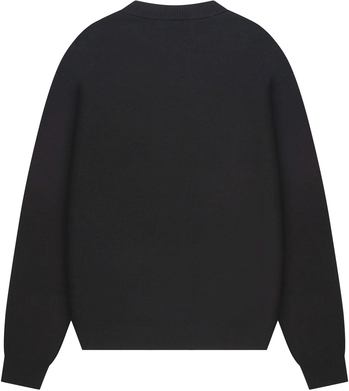 Quotrell Flo Knitted Crewneck | Black/off White Zwart