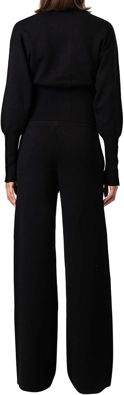 Quotrell Chloe Knitted Cardigan | Black/white Zwart