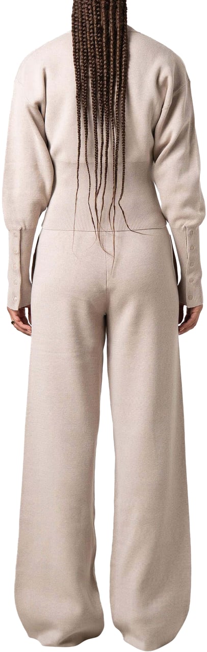 Quotrell Chloe Knitted Cardigan | Beige Melee/off Whit Beige