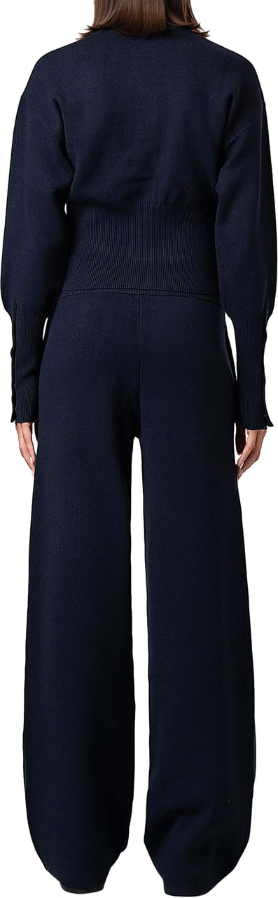 Quotrell Chloe Knitted Cardigan | Navy/white Blauw