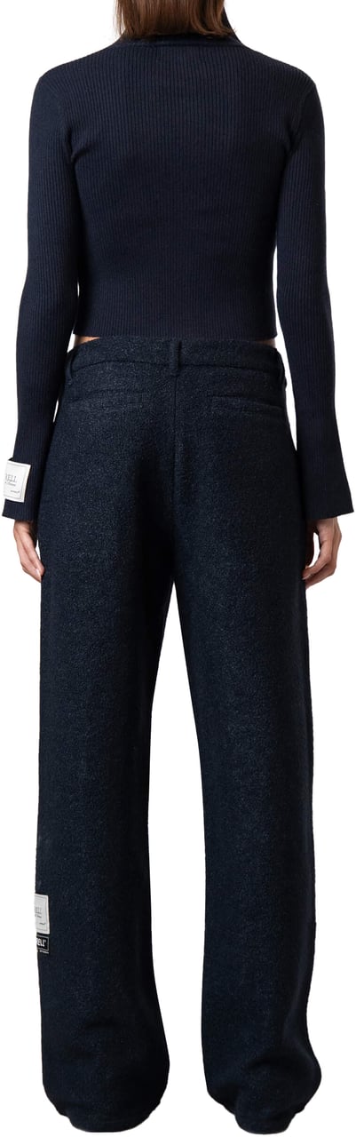 Quotrell Fede Knitted Zip | Navy Blauw