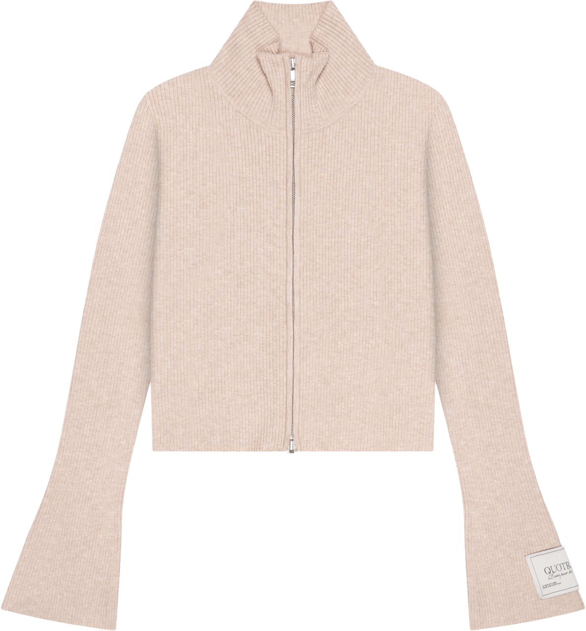 Quotrell Fede Knitted Zip | Beige Beige