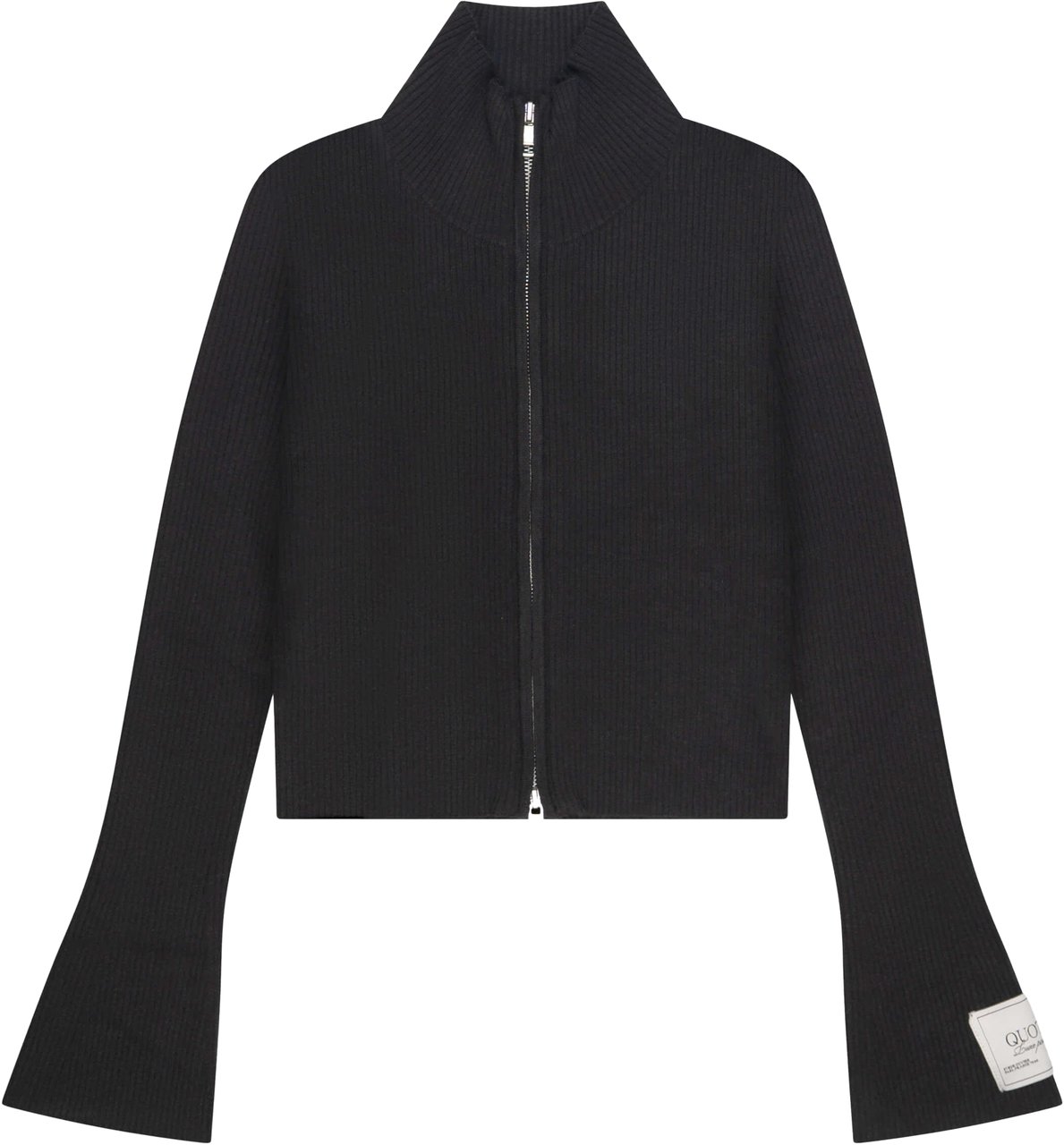 Quotrell Fede Knitted Zip | Black Zwart