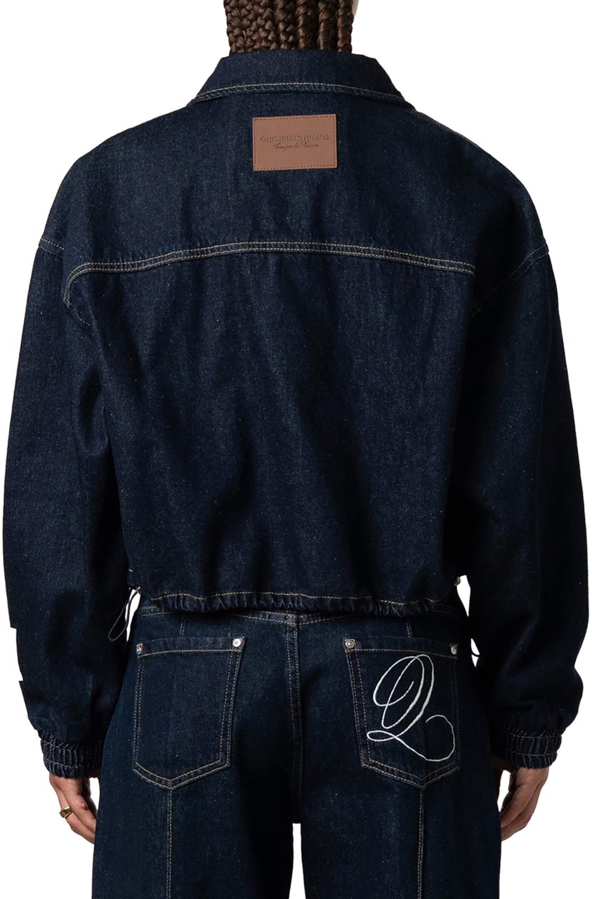 Quotrell Jane Cropped Jacket | Indigo Blue Blauw