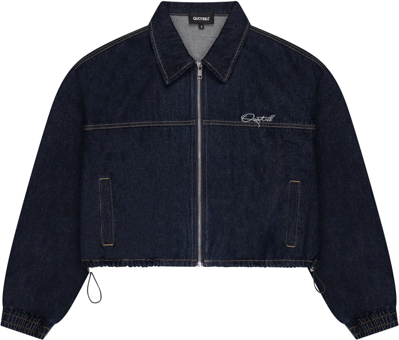 Quotrell Jane Cropped Jacket | Indigo Blue Blauw