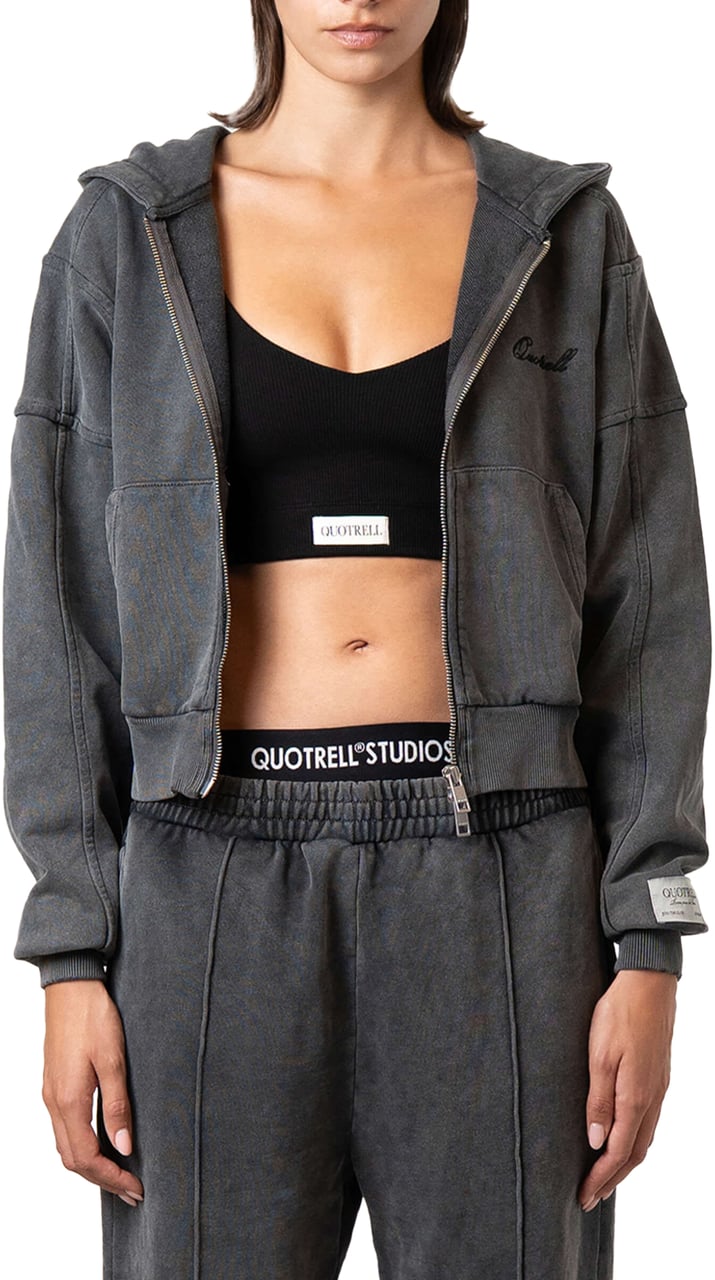 Quotrell Jayda Zip Vest | Acid Grey Grijs