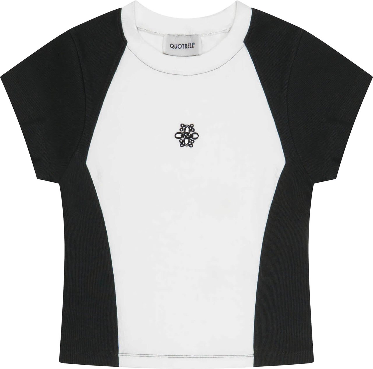 Quotrell Juno Top | White/black Wit