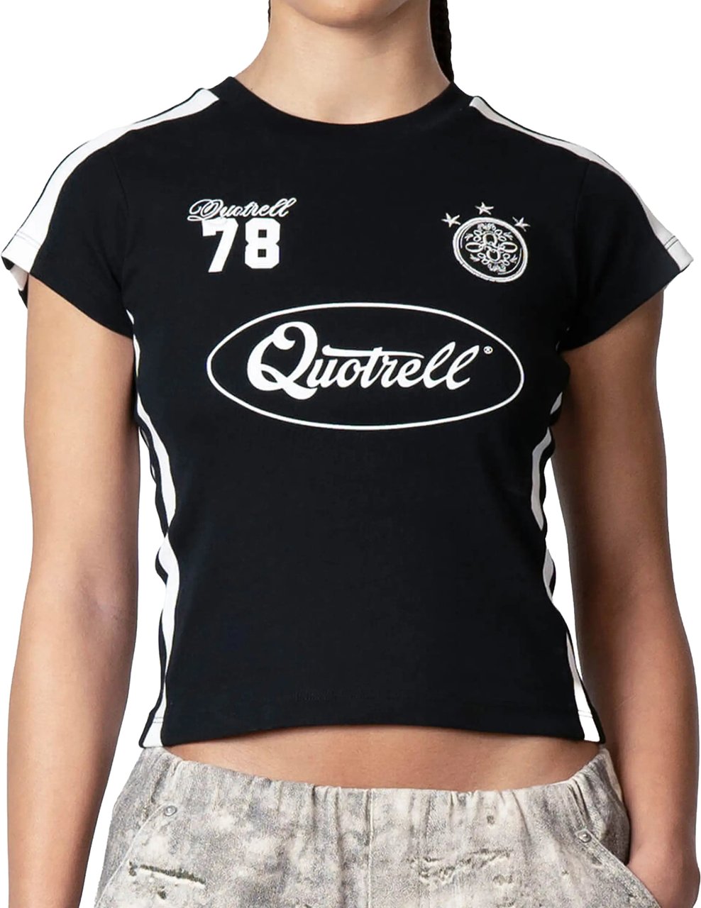 Quotrell Nessa Top | Black Zwart