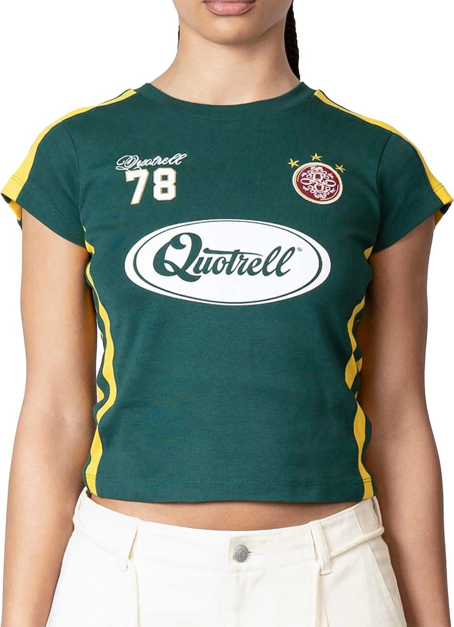 Quotrell Nessa Top | Green/yellow Groen