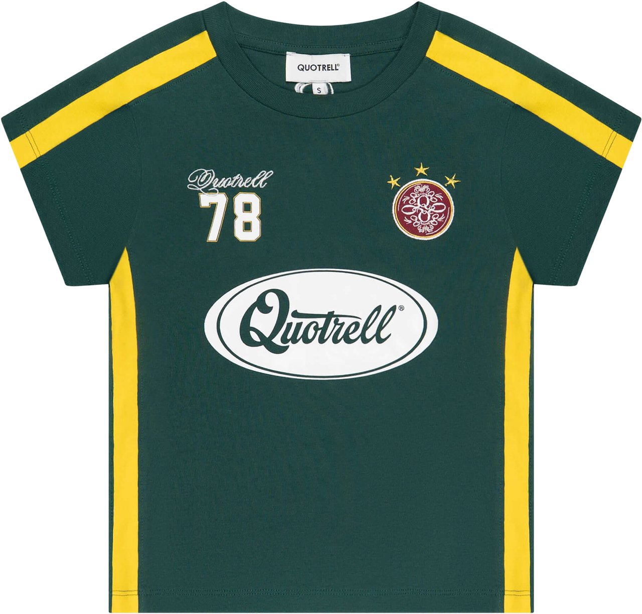 Quotrell Nessa Top | Green/yellow Groen