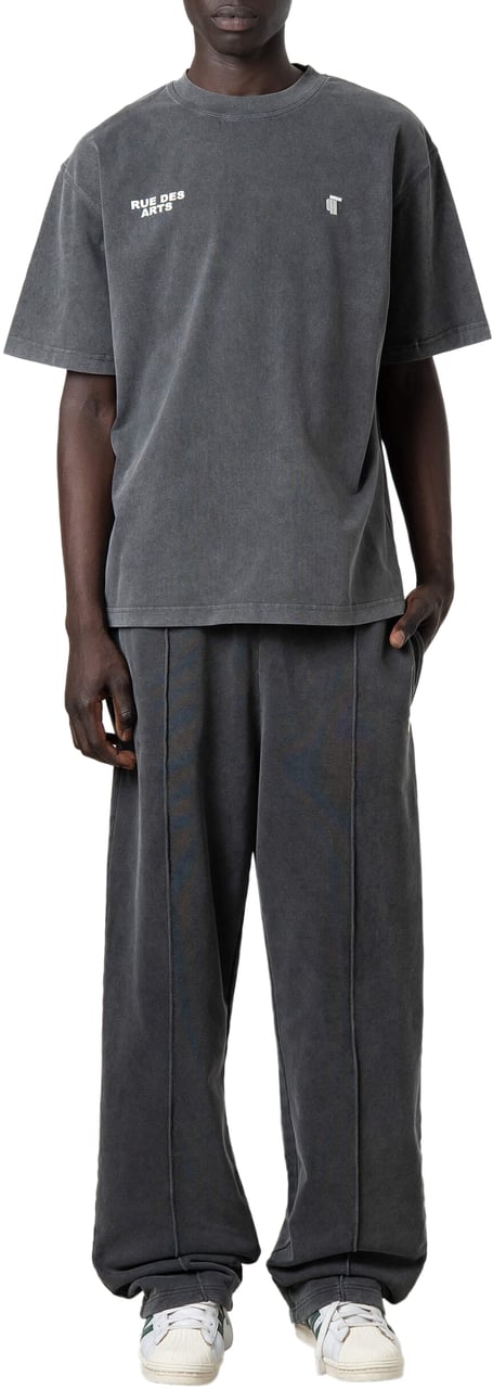 Quotrell Suva Tee | Acid Grey/white Grijs