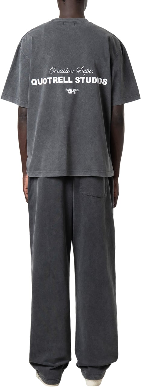 Quotrell Suva Tee | Acid Grey/white Grijs