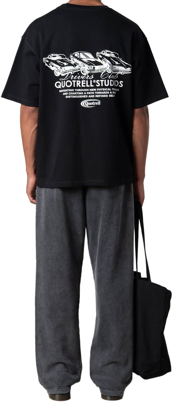 Quotrell Cruiser Tee | Black/white Zwart