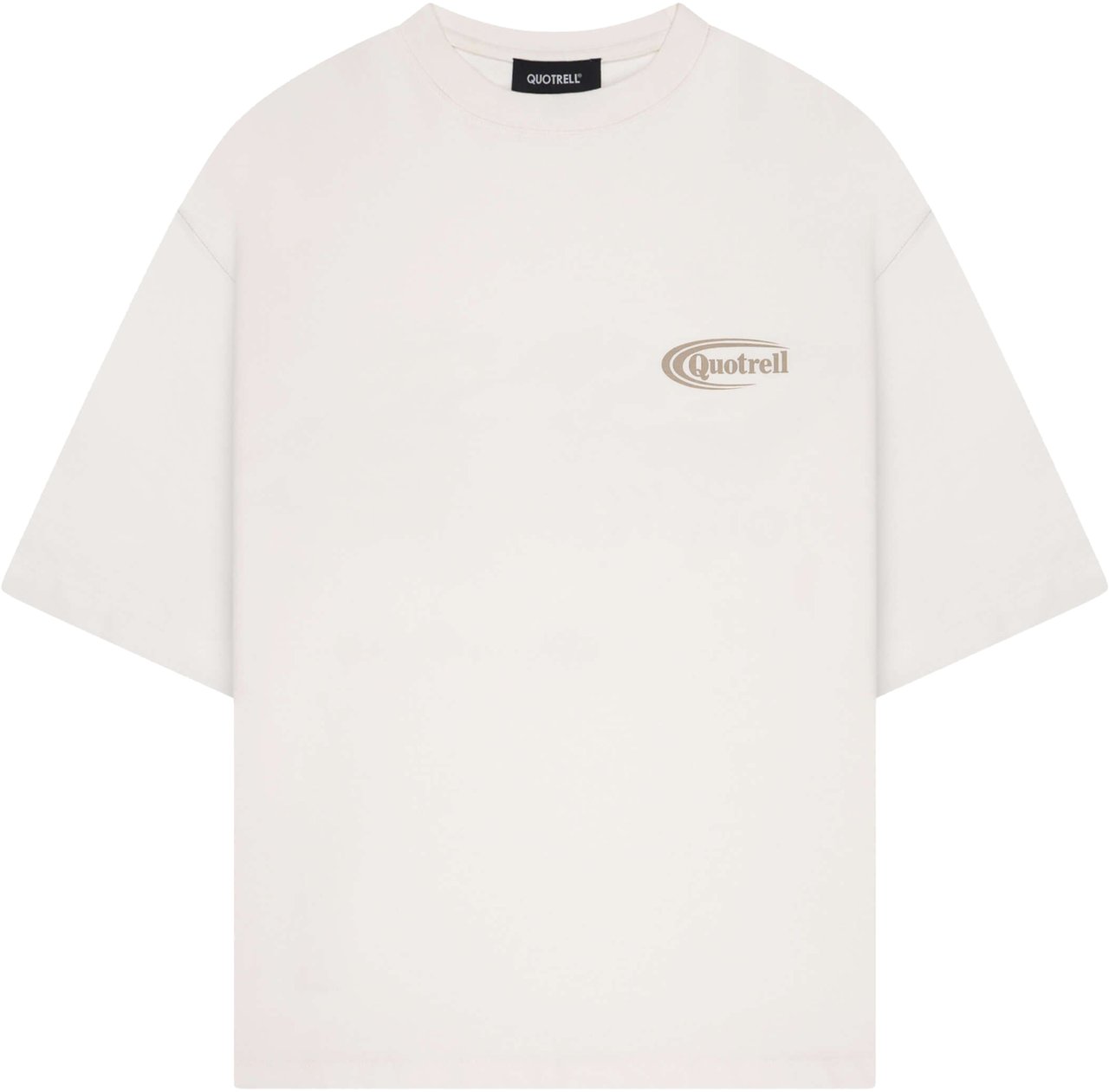 Quotrell Cruiser Tee | Ecru/taupe Wit